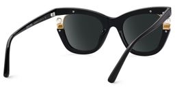 Pearl Noir Cat-eye lunettes de soleil2