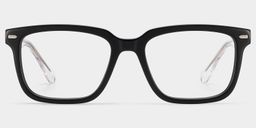 George Noir Rectangulaire lunettes0