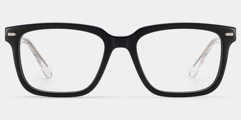 George Noir Rectangulaire lunettes