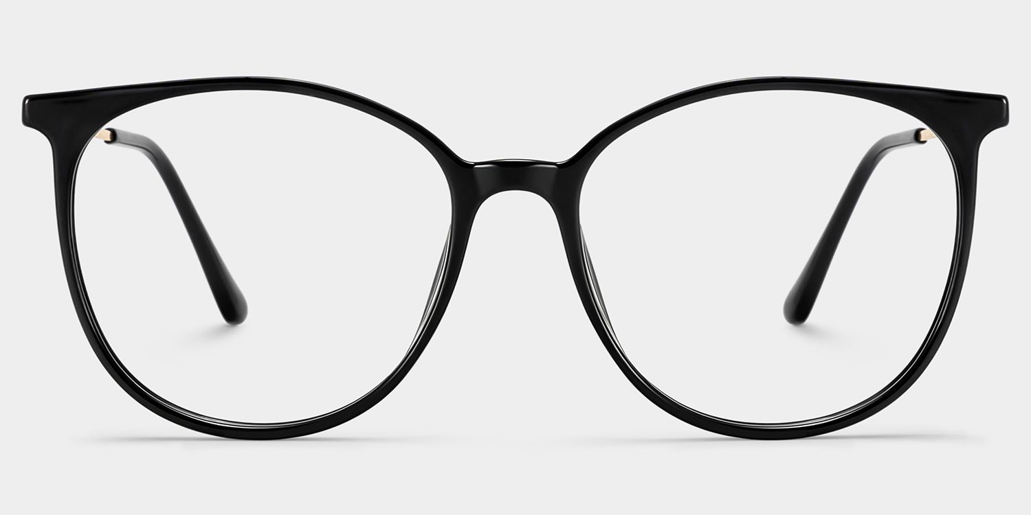 Lunettes Chanty Round Noires | Zeelool1