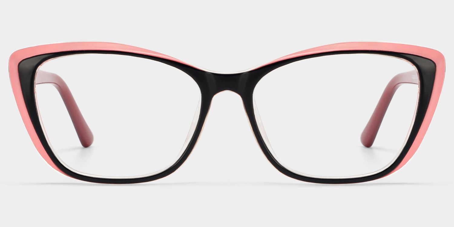 Fidelia Noir Rose Cateye Lunettes0