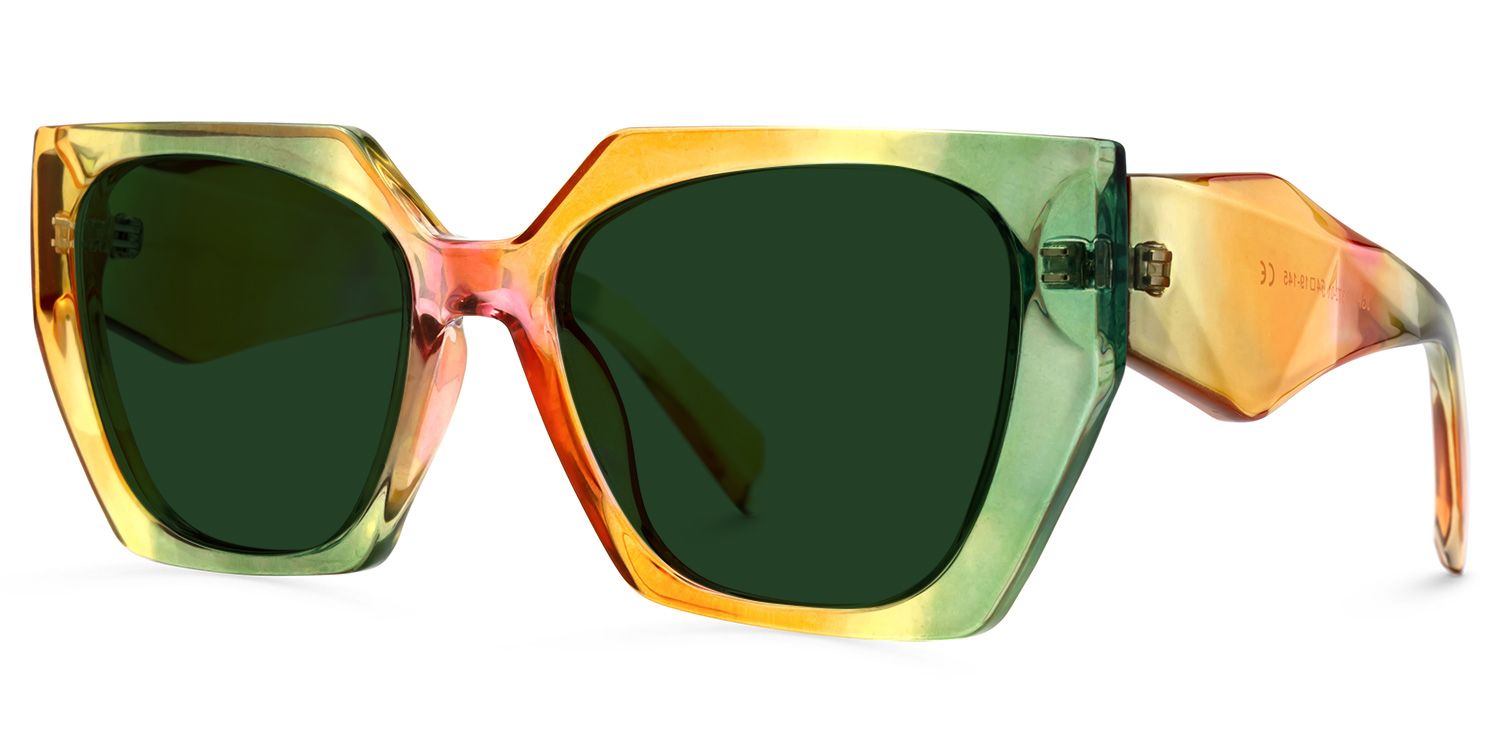 Lunettes de soleil de style Geometric Multicolor Sileidy | ZEELOOL Découvrir ZEELOOL1