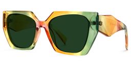 Sileidy Multicolor Géométrique lunettes de soleil1