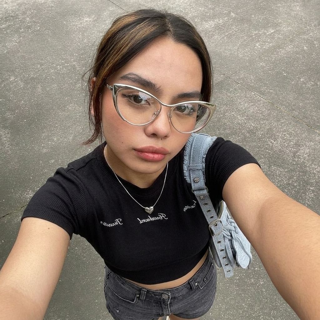 Ellen Cat Eye Métal Argenté Lunettes7