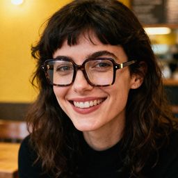 Talia Tortue Carré lunettes1