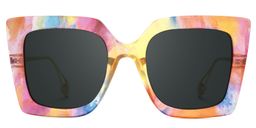 Qatar Multicolor Carré lunettes de soleil0
