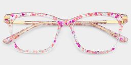 Eliot Rose Rectangulaire lunettes3