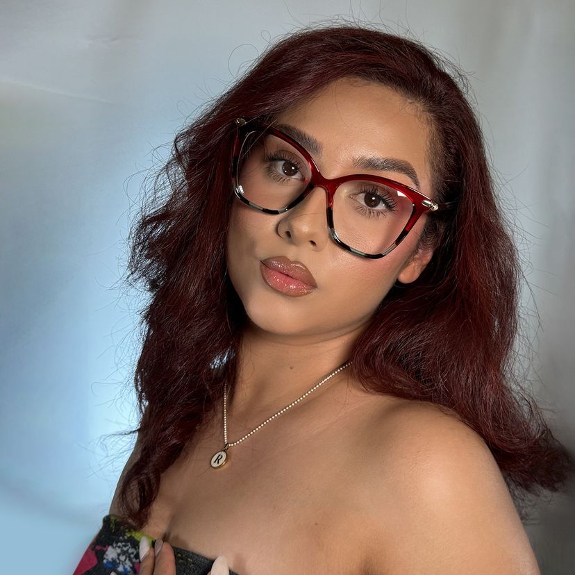 Lamar rouge Papillon lunettes