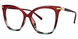 Lamar rouge Papillon lunettes1