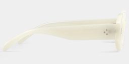 Tara Blanc Rectangulaire lunettes de soleil2
