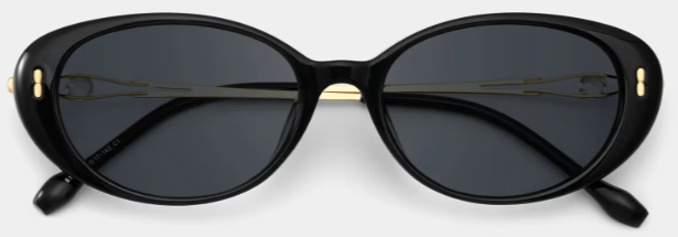 Blaire Oval Noir Lunettes de soleil pour Sublimer votre Visage | ZEELOOL FR1