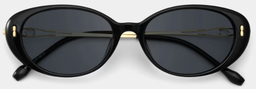 Blaire noir Ovale lunettes de soleil1