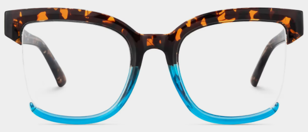 Cadogan Tortue Bleue Carré lunettes
