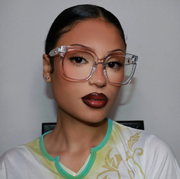 Ebony Cristal Carré lunettes8