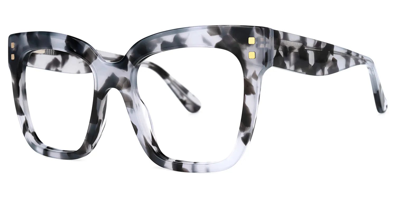 Minguela Carré Gris-Tortue Acétate Lunettes1