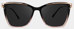 Krystle Noir-Marron Carré lunettes de soleil1