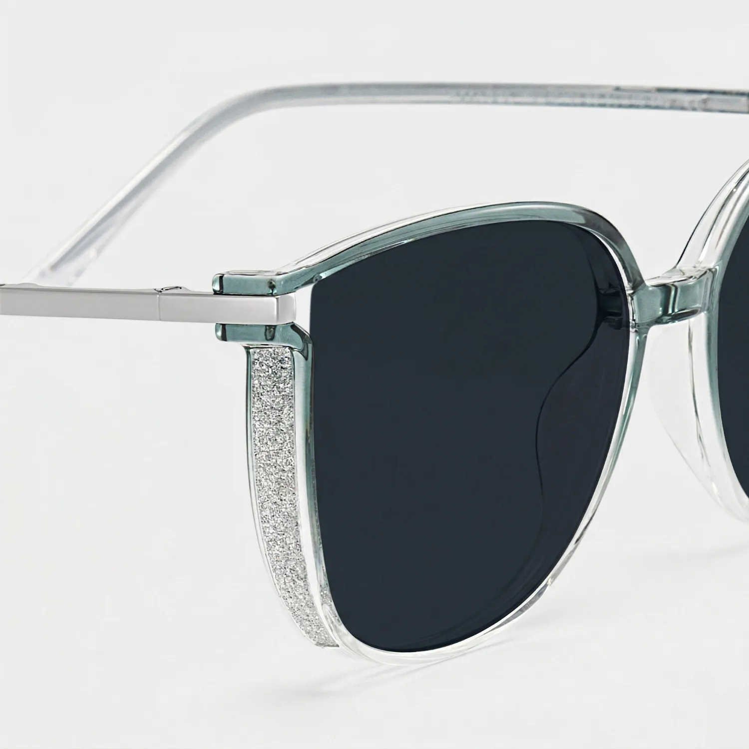 Rodz Tr90 Square Vert-Gris Lunettes de soleil à Monture | ZEELOOL FR4