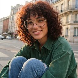 Elena Tortue Carré lunettes7