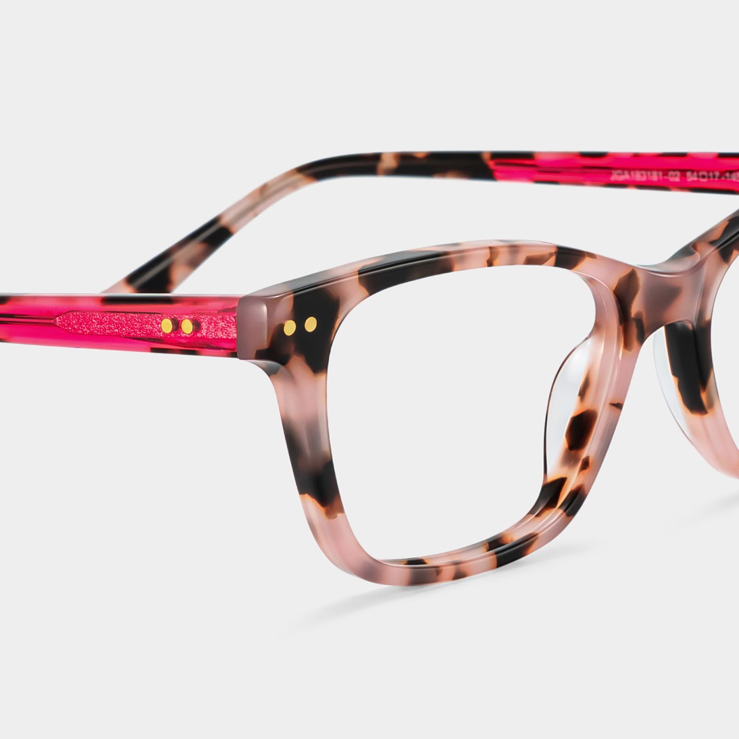 Lunettes à monture fine Juliana écaille rose | ZEELOOL4