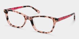 Juliana Tortue Rose Rectangulaire lunettes2
