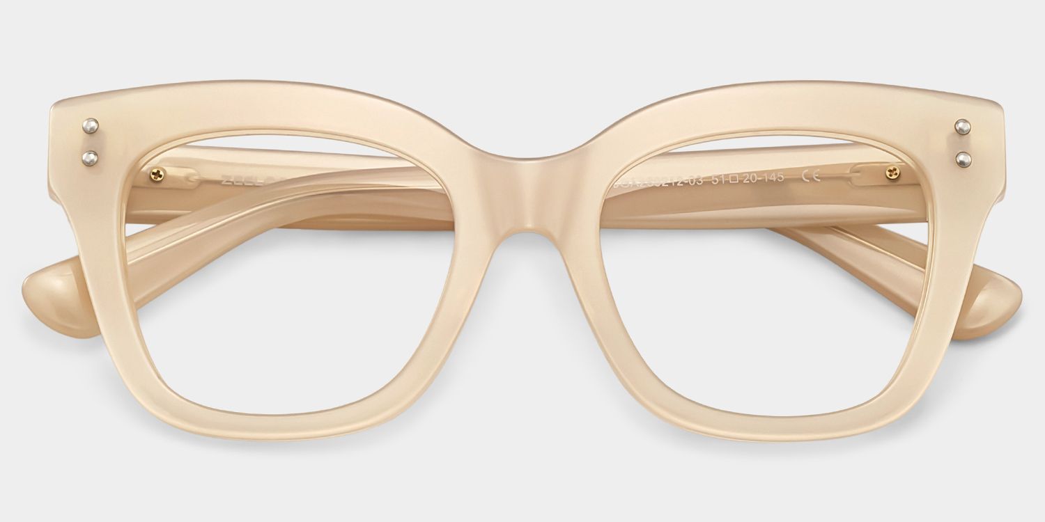 Montures de lunettes papillon jaune néon Stella à vendre | ZEELOOL1