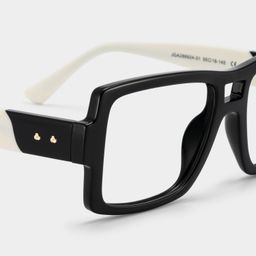 Nora noire Aviateur lunettes4