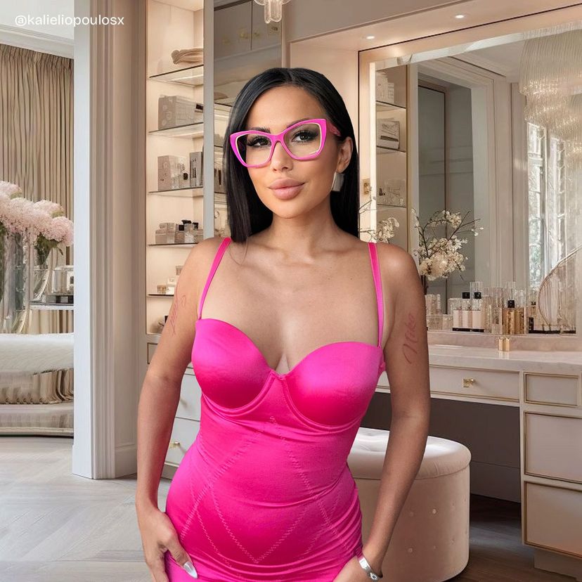 Blaise rose et vert Papillon lunettes