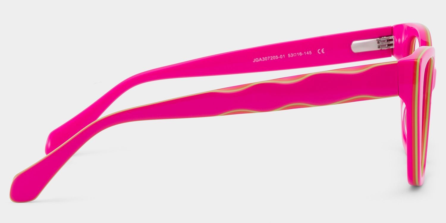 Lunettes à monture Blaise rose vert avec monture œil-de-chat en ligne | ZEELOOL3