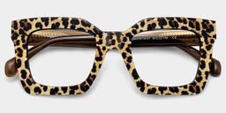 Megan Imprimé léopard Carré lunettes2