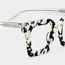 Megan Imprimé vache Carré lunettes4