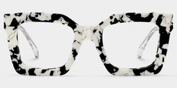 Megan Imprimé vache Carré lunettes0