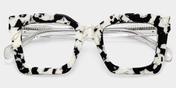 Megan Imprimé vache Carré lunettes1