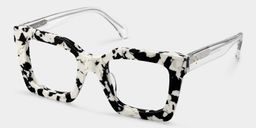 Megan Imprimé vache Carré lunettes2