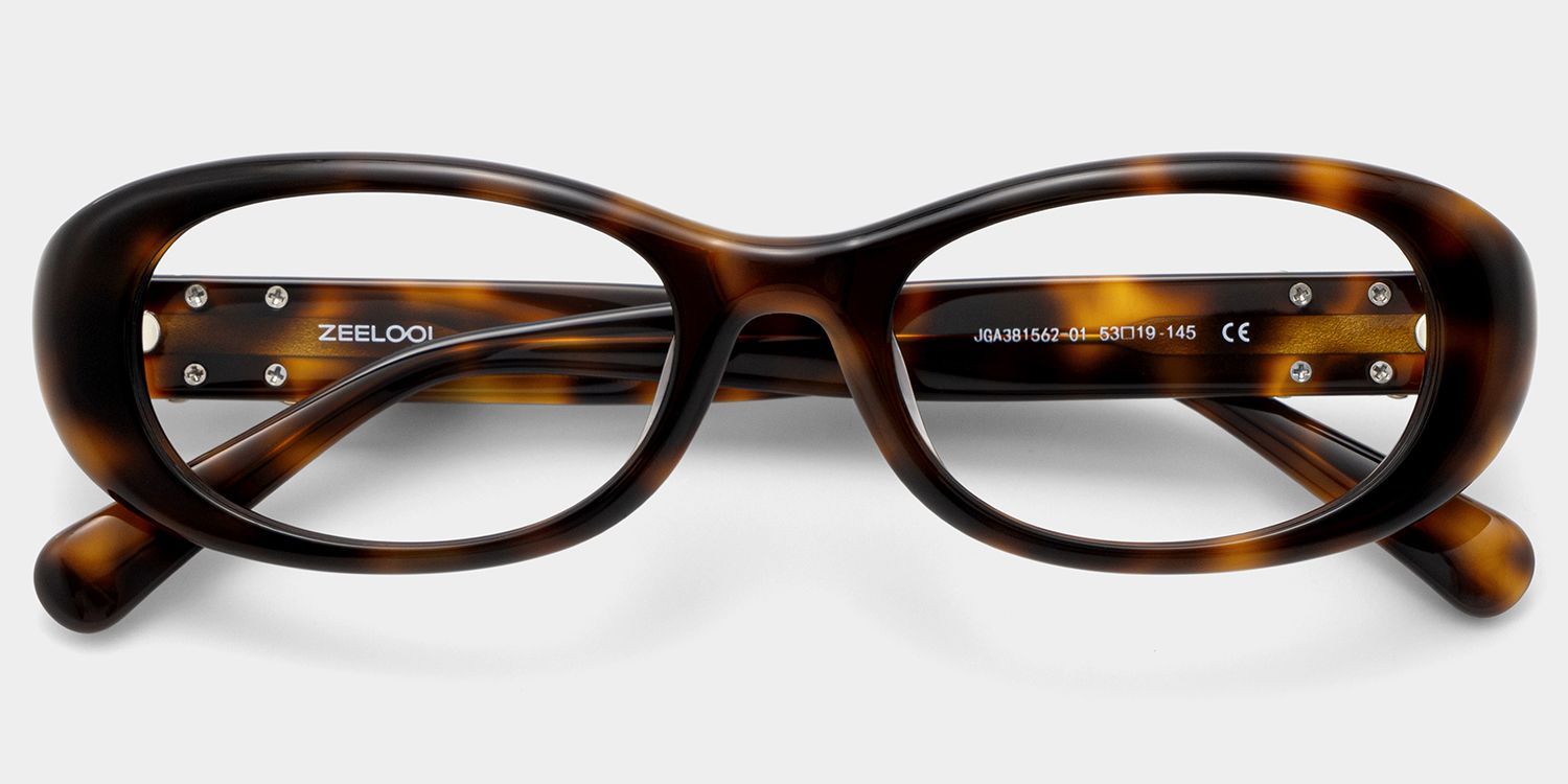 Lunettes monture ovale Catherine écaille de tortue en ligne | ZEELOOL1