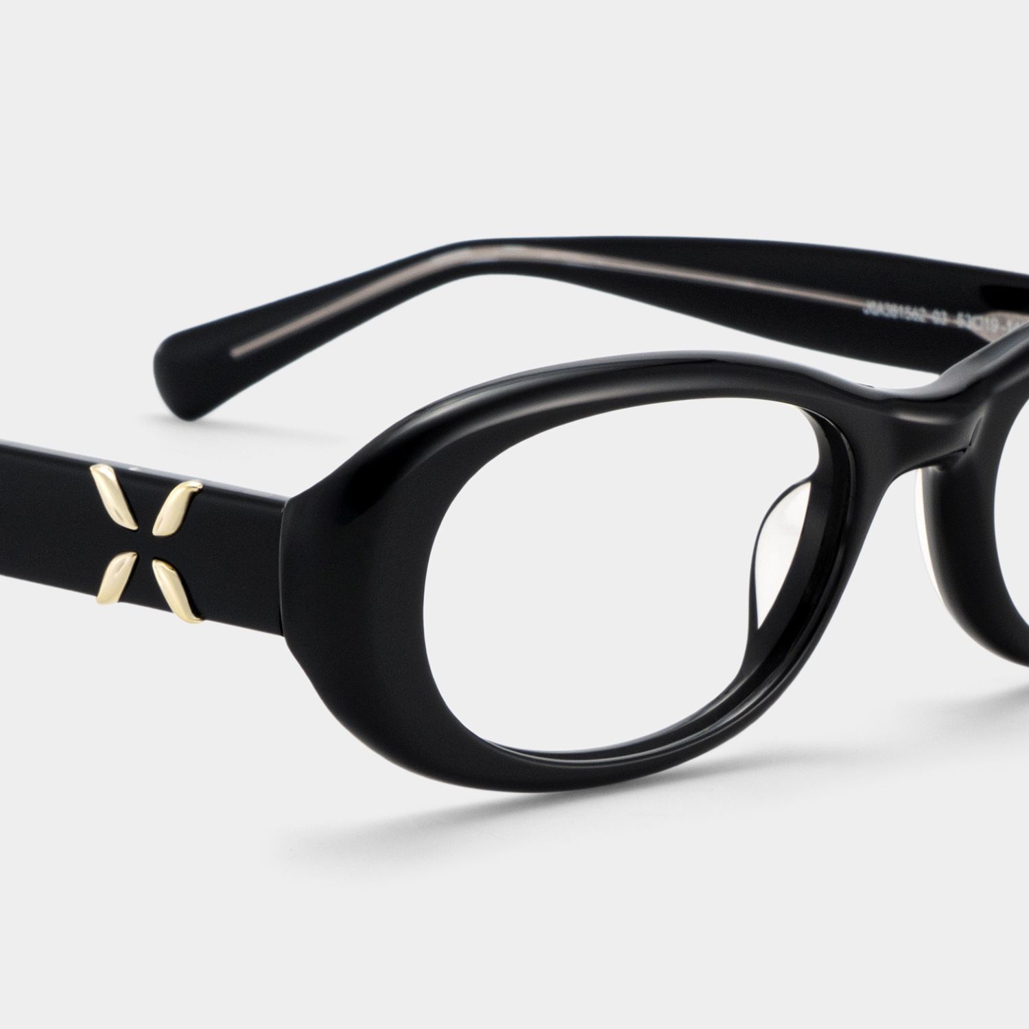 Lunettes à monture ovale noire Catherine en ligne pour femmes | ZEELOOL4