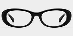 Catherine Noir Ovale lunettes0