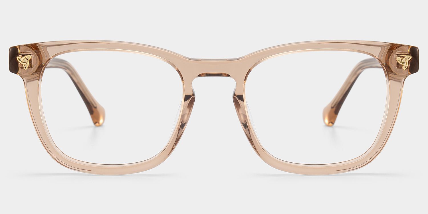 Lunettes Heather à monture marron et forme carrée en ligne | ZEELOOL0