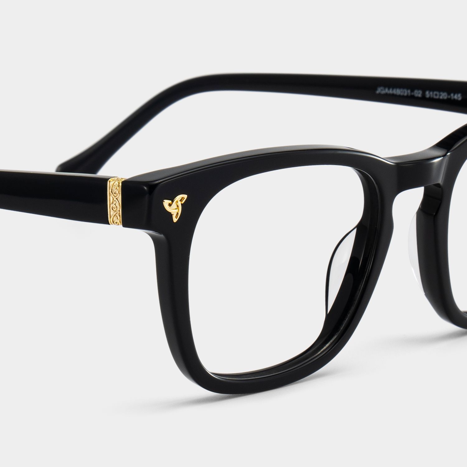 Lunettes à monture noire carrée Heather en ligne | ZEELOOL5