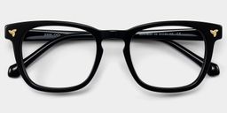 Heather Noir Carré lunettes2