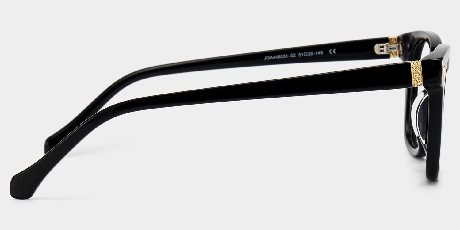 Lunettes à monture noire carrée Heather en ligne | ZEELOOL4