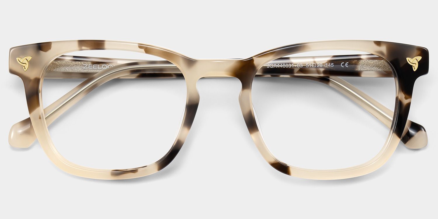 Lunettes Heather à monture écaille de tortue et monture carrée en ligne | ZEELOOL2