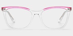 Margaret Transparent Cat-eye lunettes0