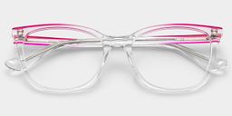 Margaret Transparent Cat-eye lunettes1