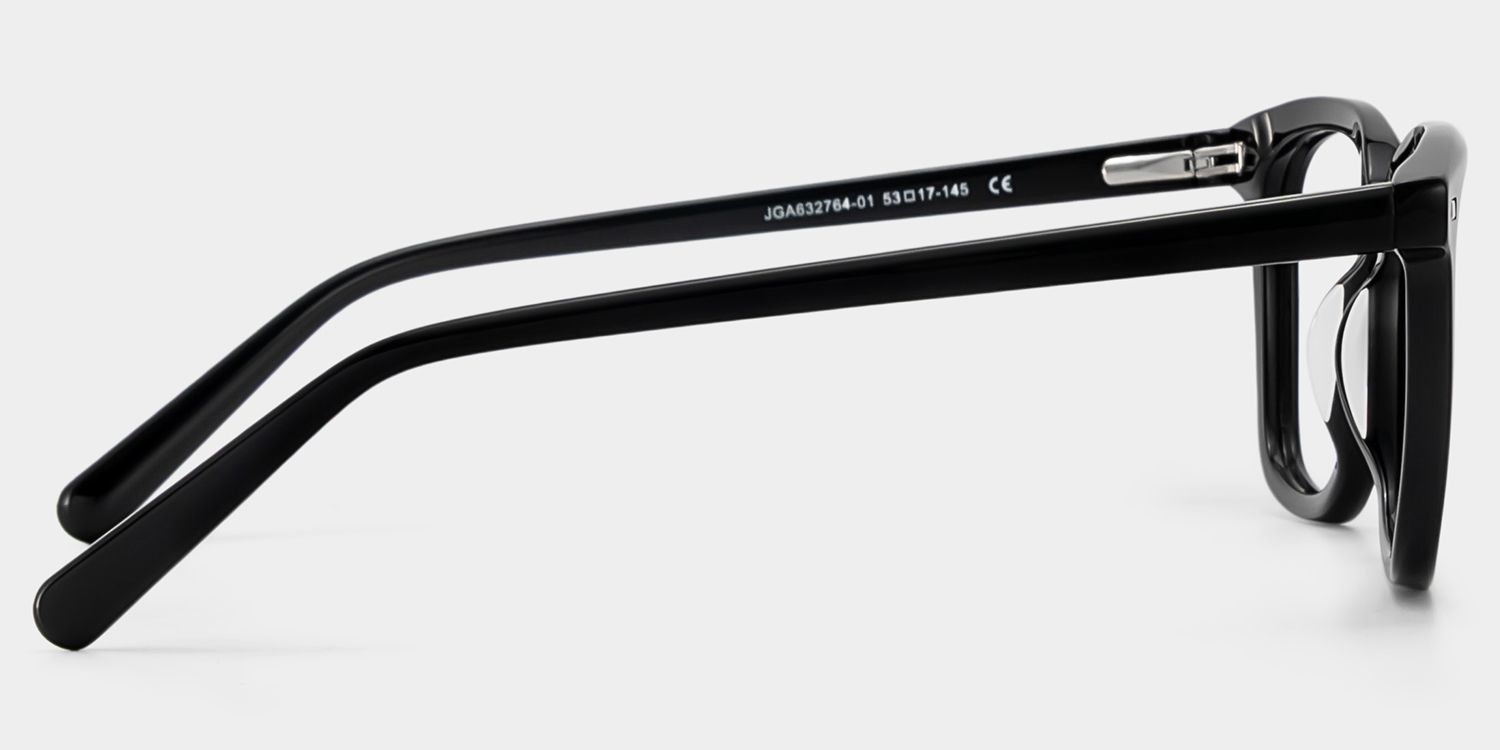 Lana Lunettes à Monture Carrée en Acétate Noir pour Femmes | ZEELOOL3