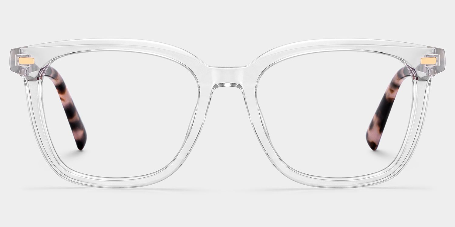 Lunettes Lana à monture carrée transparente en acétate pour femmes | ZEELOOL0