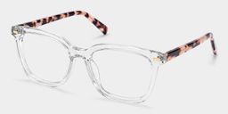 Lana Transparent Carré lunettes2