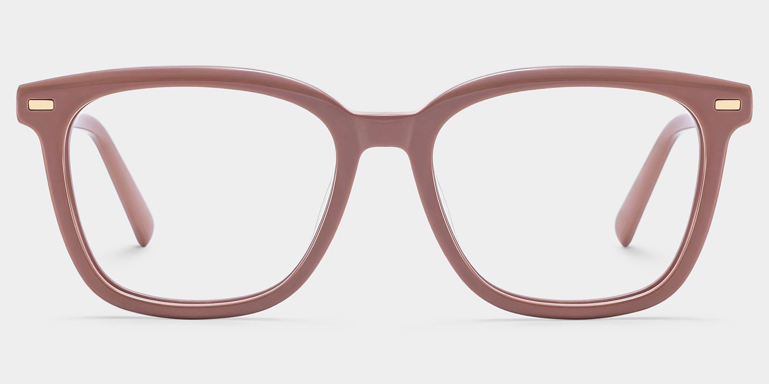 Lana Lunettes à Monture Carrée en Acétate Marron pour Femme | ZEELOOL0
