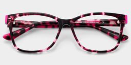 Eva Tortue rose Rectangulaire lunettes2