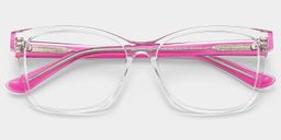 Eva Transparent Rectangulaire lunettes1