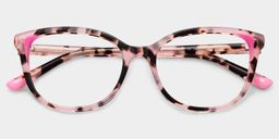 Brady Tortue rose Papillon lunettes1